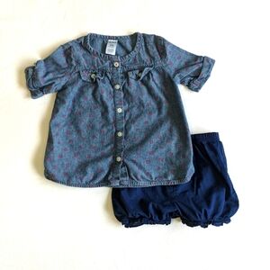 carter's 2 piece cotton summer outfit matching set 24 months baby girl